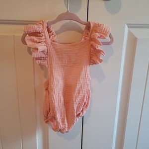 Bailey's Blossom ruffle onsie